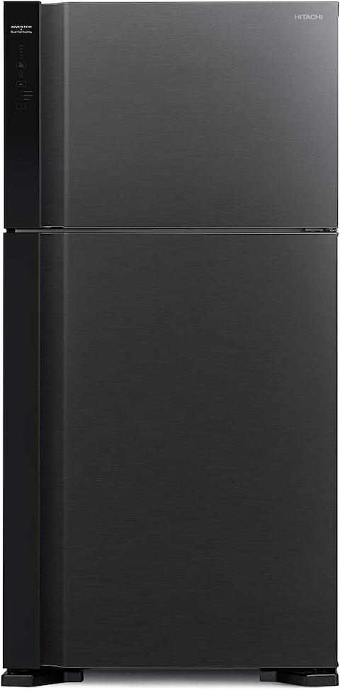 Hitachi 510L Net Capacity Top Mount Inverter Series Refrigerator Brilliant Black- RV710PUK7KBSL