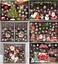 Christmas Window Stickers, Christmas Window Clings, Christmas Window Decor Including Snowflakes, Santa Claus, Reindeer, Snowman, for Christmas Decorations Xmas Party Supplies, 6 PCS (Colourful)