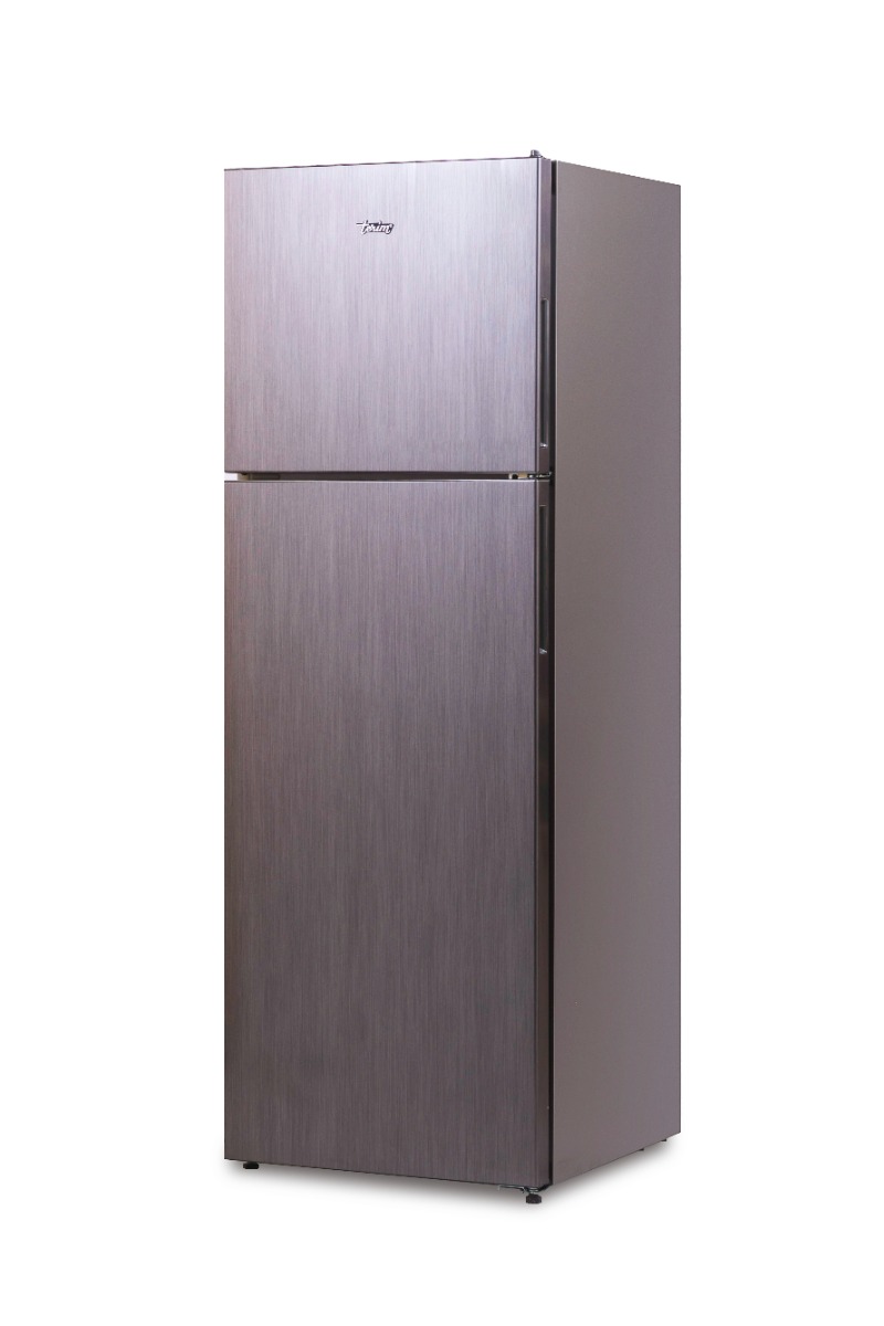 Terim 310L Net Capacity Top Mount Double Door Refrigerator, Silver Inox, TERR440VS