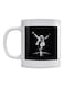 Atiq Michael Jackson Printed Ceramic Coffee Mug White/Black 350ml