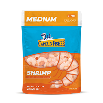 Captain Fisher Shrimp Precooked Deveined And Peeled Medium 400GR