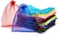 Lavish 50Pcs/Lot Adjustable Drawstring Organza Bag 12X17cm Jewelry Packaging Candy Wedding Party Eid Gifts Pouches
