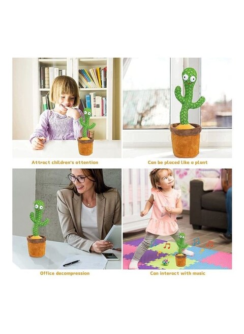 Electric Dancing Cactus Plant Stuffed Toy