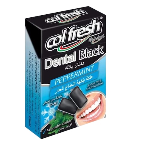Colfresh Dental Black Peppermint Chewing Gum 21g