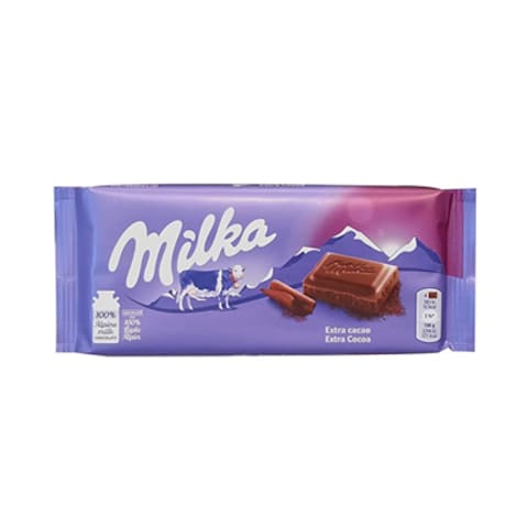 Milka Chocolate Extra Cocoa 100GR