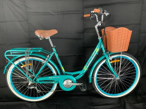 Raleigh Smile 26 Inch Wheel &amp; 19 Inch Frame Ladies Comfort Bike(Green)