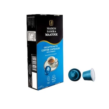 Maison Samira Maatouk Decaffeinated Coffee Capsule 10X5.5g