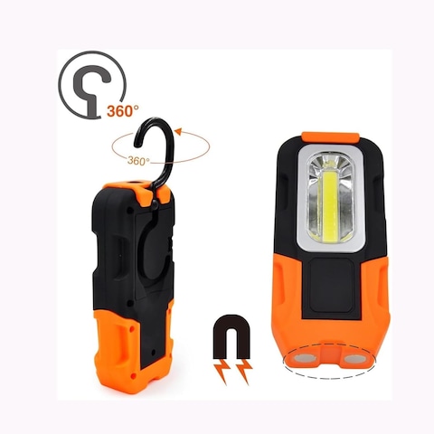 Generic Battery-Powered COB LED Pocket Work Light Magnetic Foldable Inspection Lamp 200Lm High Brightness, 0704405a
