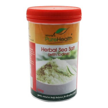 Winnie&#39;s Pure Health Herbal Sea Salt With Iodine 500g.