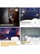 Generic 3 Pieces Sensor LED Night Light USB Charging Human Body Induction Night Lights, Anywhere Wall Light Step Light Stair Light For Bedroom, Cabinet, Kitchen, Entrance