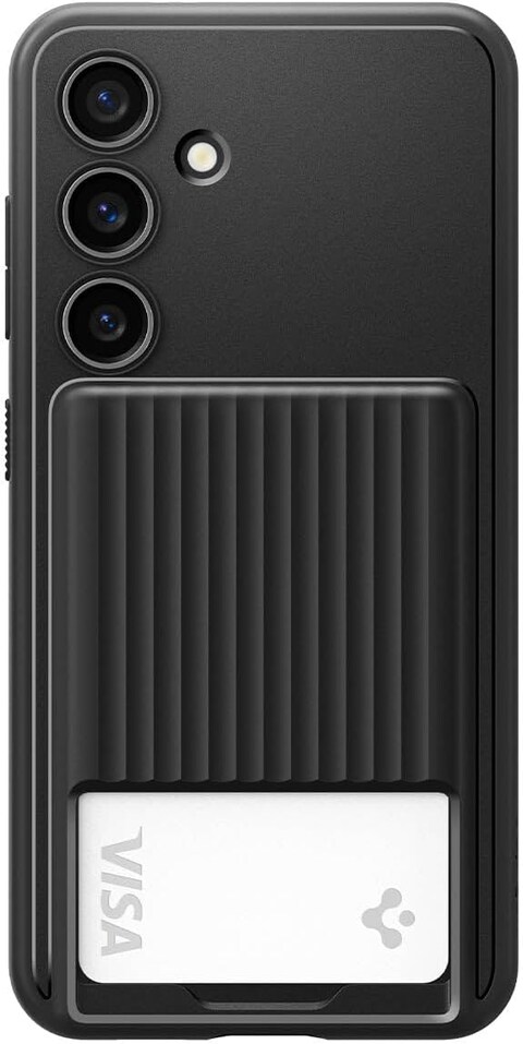 Spigen Liquid Slot for Samsung Galaxy S24 case cover (2024) with Card Holder - Matte Black