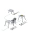 Moon 6-In-1 High Chair Dining Booster Seat Baby Feeding Chair Study Desk Block Toy Table Removable Tray