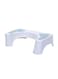 Generic Toilet Stool Grey 44.5 X 27 X 21Centimeter