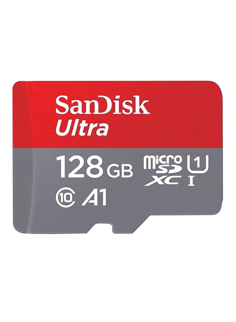 Buy Ultra MicroSDXC Memory Card Red/Grey 128 GB Online | Carrefour UAE