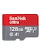 Ultra MicroSDXC Memory Card Red/Grey 128 GB