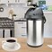Nessan Airpot Stainless Steel Pump Vacuum Flask 3.5L Silver
