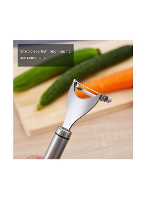 Generic Stainless Steel Peeler Silver 180X65X20mm