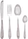Bergner Stainless Steel Cutlery Set With Square Stand CS-24-RT-T315 Silver 24 PCS