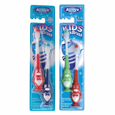 Active Kids Quick Brush (Penguin) 2Pk