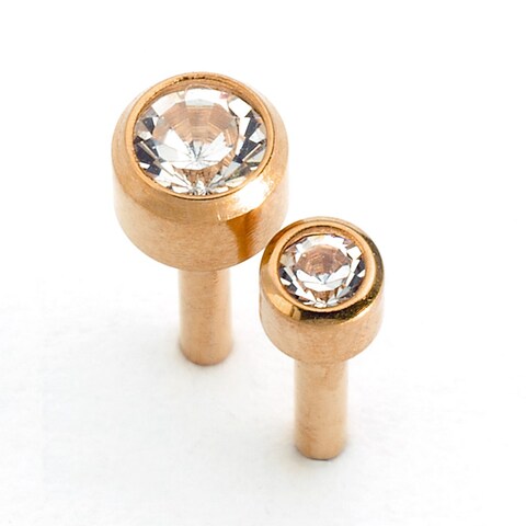 Caflon Singles Birthstone, Mini Crystal Gold Plated Earring