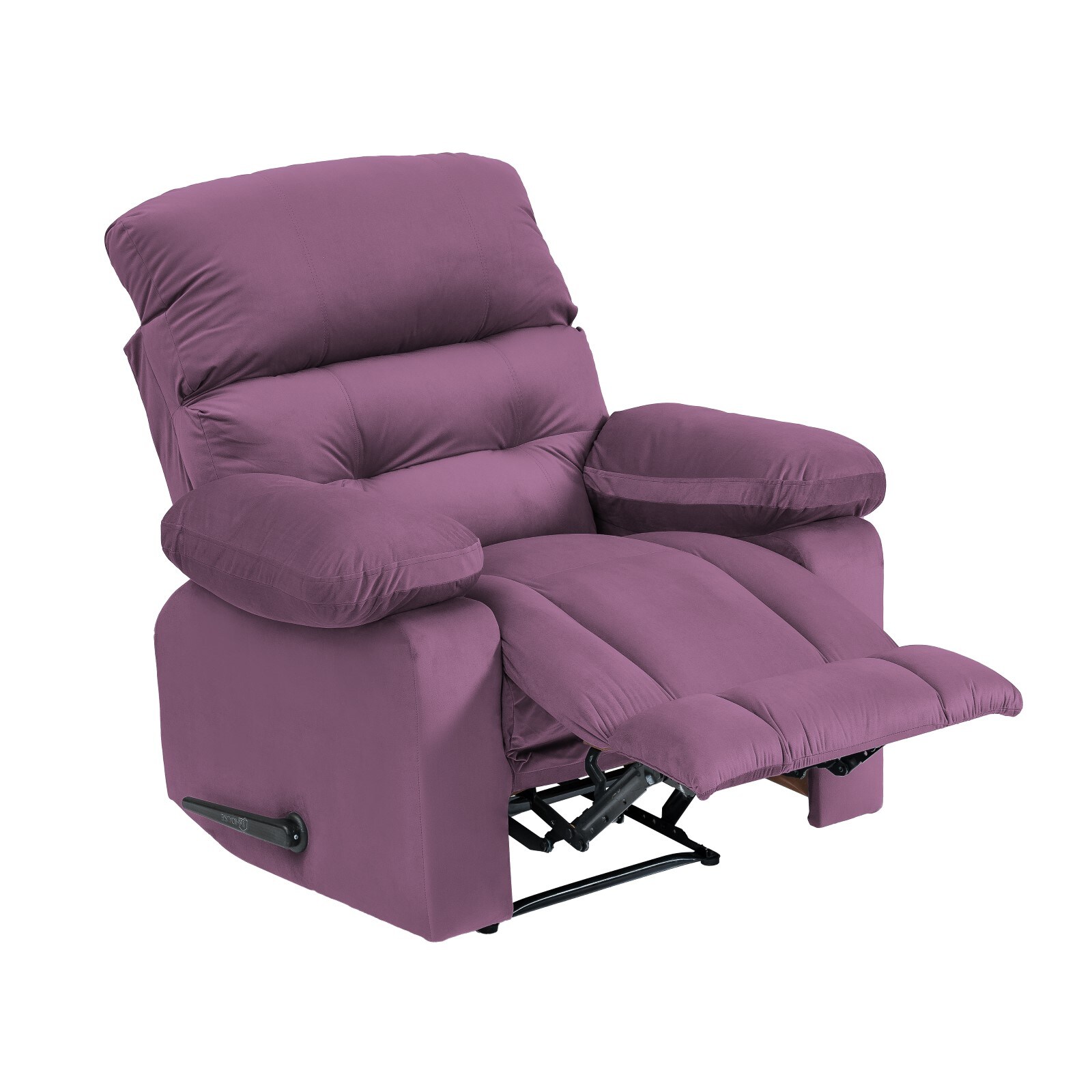 Buy In House Velvet Rocking Recliner Chair - Light Purple - NZ60 Online ...