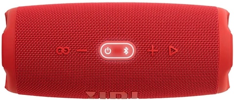 JBL Charge 5 Portable Waterproof Speaker with Powerbank, Red