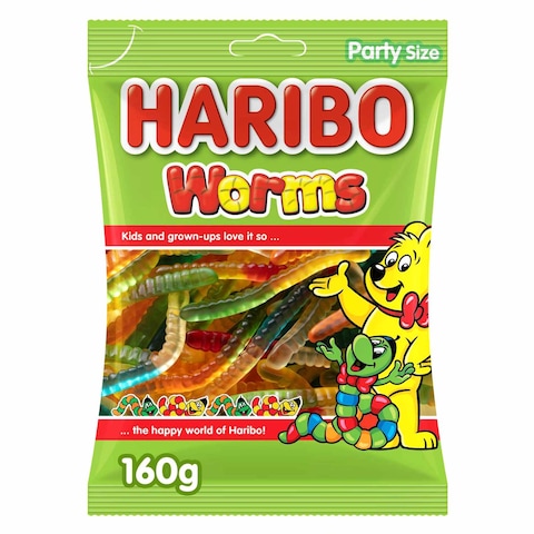 Haribo Worms Candy, 160g