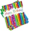Party Time 24-Pieces Happy Birthday  Rainbows Colors Design Table Tissue/Paper Napkins - Soft Dinner Napkin for Weddings, Parties, Restaurant, Events - Party Supplies