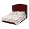 In House Maldives Velvet Bed Frame - Single - 200x120 cm - Burgundy
