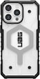 Urban Armor Gear UAG Pathfinder Clear for iPhone 15 Pro Max case cover [18 Feet Drop tested] MagSafe compatible - Ice   Silver