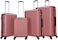 STARGOLD Hardside spinner ABS trolley luggage  set of 4 pieces with number lock-Rose Pink