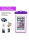 Generic - Waterproof Bag Case Cover For Mobile Phone Upto 6.5 Inch Purple