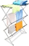 3 Tier Foldable Laundry Rack for Air Drying Clothing,Lightweight Steel Design, Easy Setup &amp; Storage