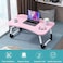 Datazone Laptop Desk, Small Foldable Office Table, Lightweight And Easy To Move With Non-Slip Legs For Indoor And Outdoor Use Suitable For Study, Reading And Dining Dz-Tp001 (Pink)