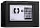 Electronic Digital Mini Safe Box with Key and Keypad Lock (23x17x17 cm)&nbsp;Black