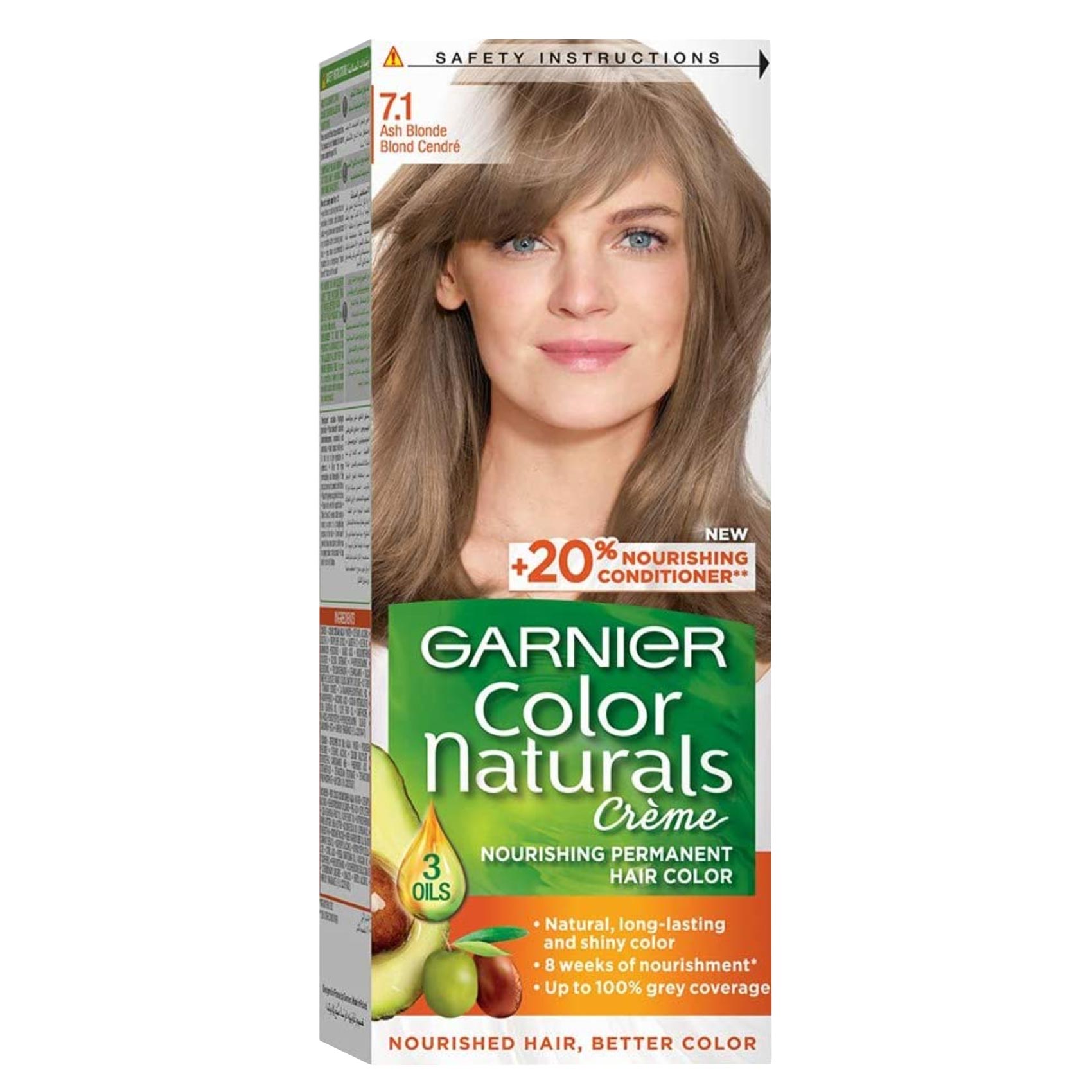 Garnier Color Naturals Hair Color Ash Blonde 7.1
