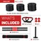 YALLA HomeGym 40KG Adjustable Dumbbells Barbell Set, 7 in 1 Weights Dumbbells with Connecting Rod