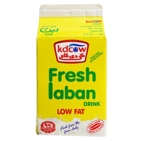 KD Cow Low Fat Fresh Laban Milk Drink 500ml