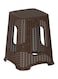 Cosmoplast Rattan High Stool Brown 29X45X29cm