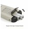 Kangaro DS-23S13Ql All Metal Half Strip Stapler, Sturdy &amp; Durable, Suitable For 100 Sheets, Perfect For Home, School &amp; Office