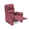 In House Velvet Rocking &amp; Rotating Recliner Chair - Dark Pink - AB09