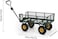 Egardenkart&reg; Heavy Duty Trolley Cart - 360 KG, Garden Cart with Adjustable Handle and Removable Sides   Metal, Foldable Garden Trolley for Garden Outdoor, Sports, Camping, Picnic (Metal, Green)