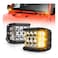 4 inches 60W Side Shooter Amber White Work Light, Aluminum Die-Cast Housing Material, 6000Lm Lumens with IP68 Waterproof Rating