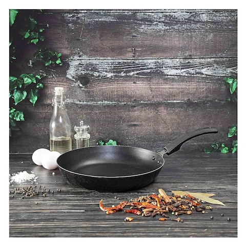 Royalford 26cm Non-Stick Frypan With Induction Base - Smart Fry Pan With Durable Coating &ndash; High-Quality Forged Aluminium Construction, Non-Stick Pan For Gas, Induction Base