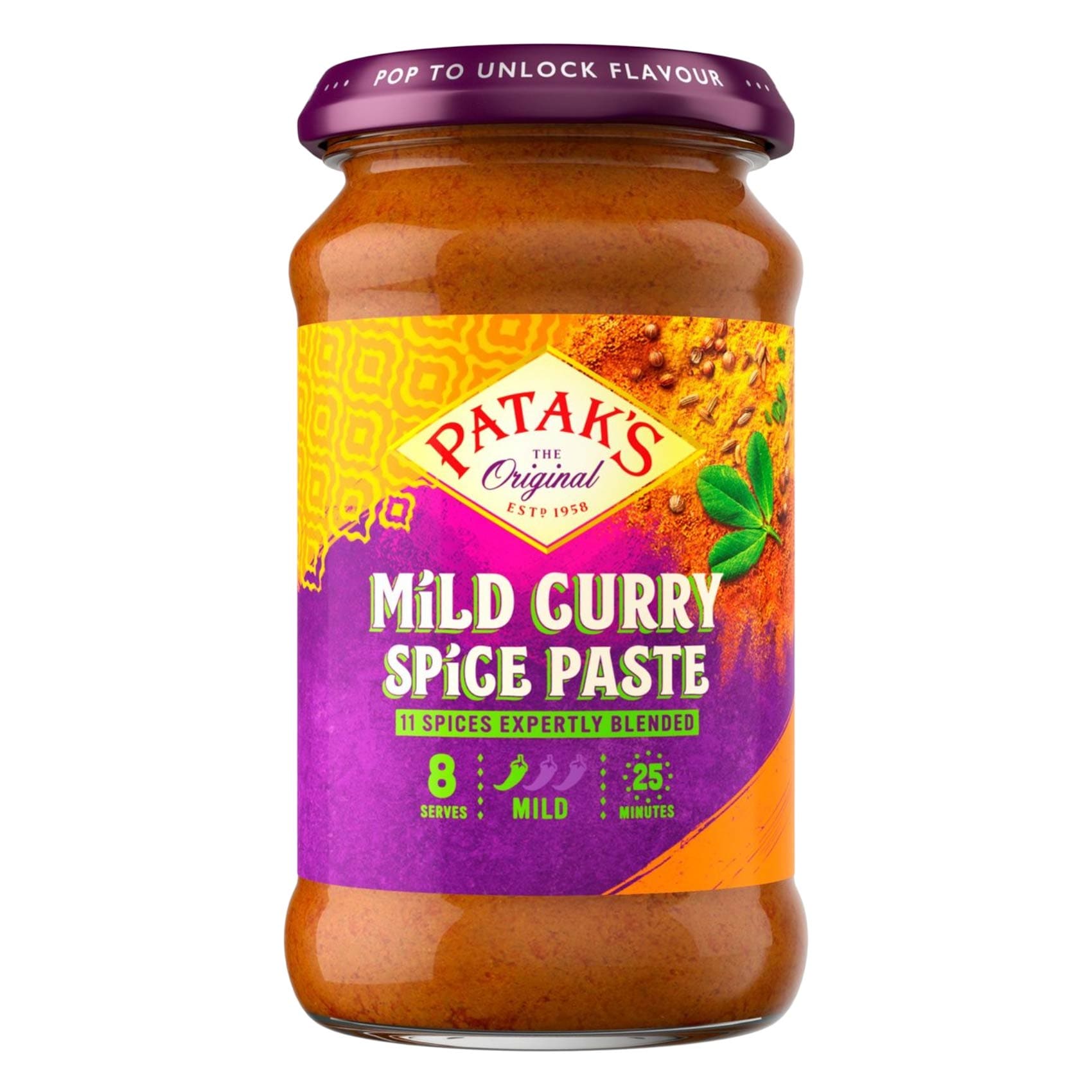 Buy Patak's Mild Curry Spice Paste 283g Online | Carrefour Qatar