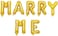 Oytra Marry ME Decoration Alphabetical Balloon Set 16 inch Each Balloon