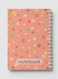 Lowha Spiral Notebook With 60 Sheets And Hard Paper Covers With Circular Design, For Jotting Notes And Reminders, For Work, University, School