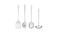 4-piece kitchen utensil set, stainless steel