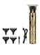 Kemei 7-Piece Professional Adjustable Blade Clipper Set Gold/Black