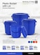 Royalford Plastic Bucket With Lid, 20L Bucket With Handle, Rf10686, Plasticware Leak-Proof Bucket, Sturdy, Long Lasting Design, Ideal For Home, Garden, Diy Bucket